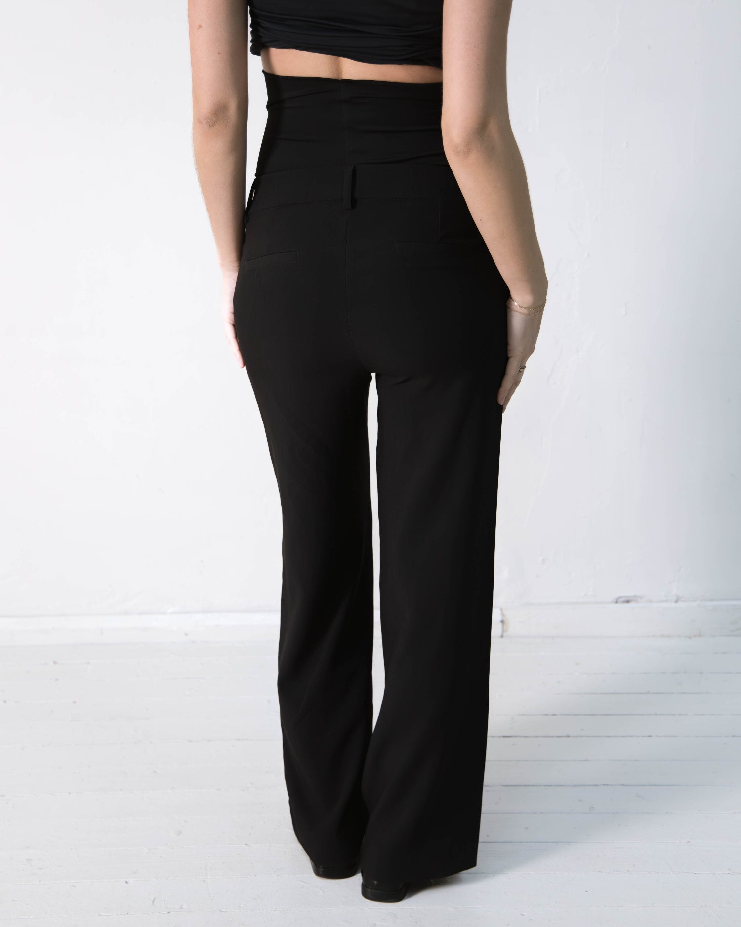PANTALON WIDE LEG BLACK