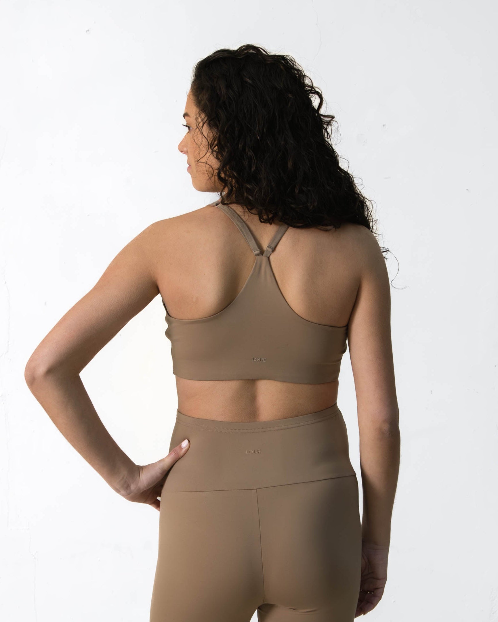 SPORTS BRA SOFT BROWN