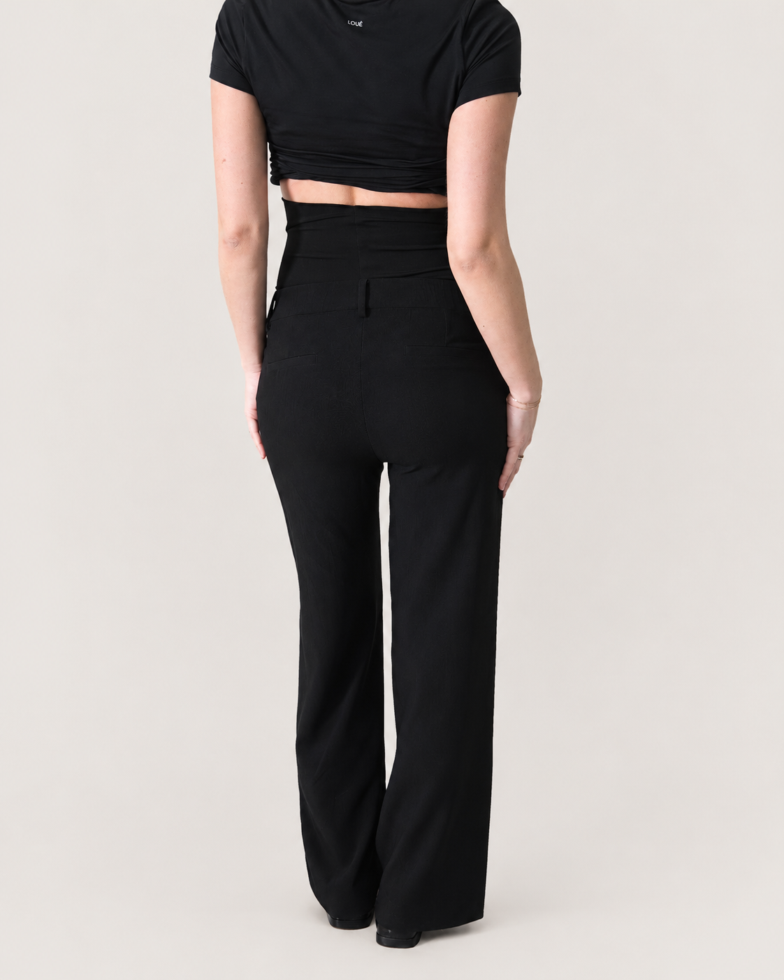 PANTALON WIDE LEG BLACK