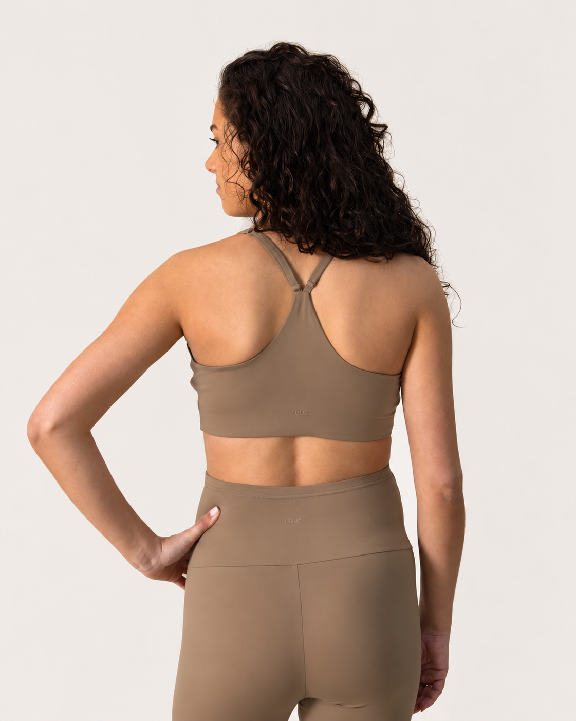 SPORTS BRA SOFT BROWN
